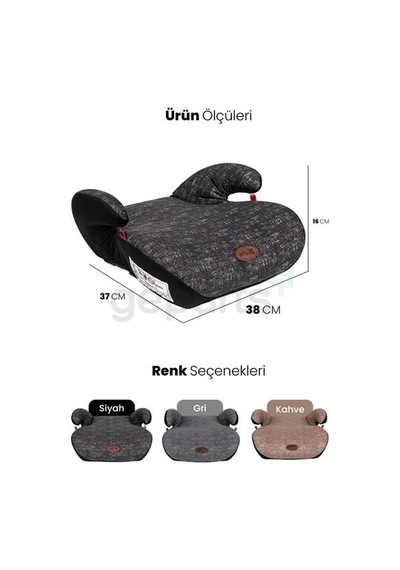 Bebek Koltuk Yükseltici Bodster Gri Yaş Grup 2 - 3/15-36 Kg