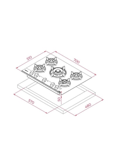 Teka GBC 75-G1 GB Ankastre Ocak