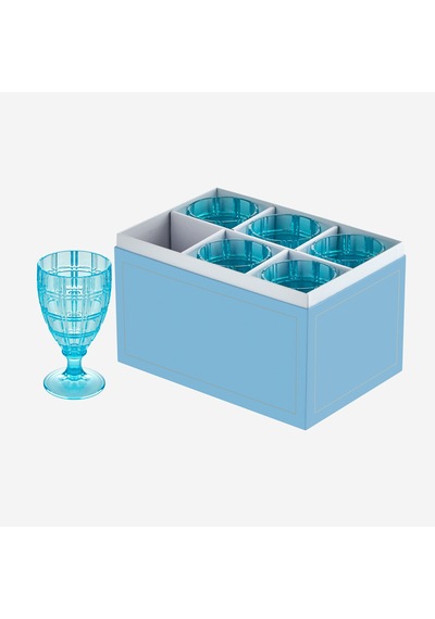 Mavi Akrilik Kadeh 400 Ml