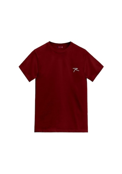 Raru Agnıtıo Erkek Pamuklu Bordo Günlük T-Shirt