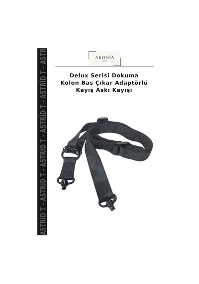 Delux Serisi Dokuma Kolon Bas Çıkar Adaptörlü Kayış Askı Kayışı