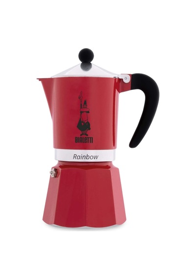 Bialetti Moka Pot Rainbow 6 Cup Kırmızı