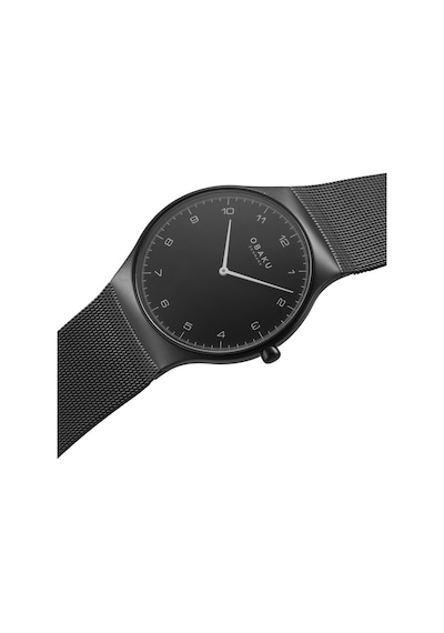 Obaku Denmark V306gxbbmb Quartz Hasır Siyah Safir Cam 40 Mm Erkek Kol Saati Siyah