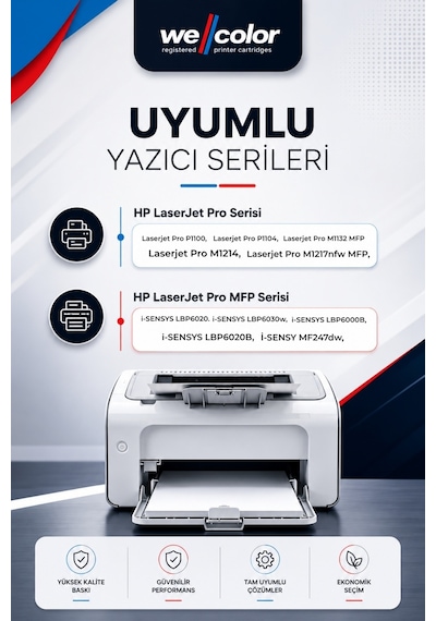 Hp Ce285a,285a,85a  Uyumlu Toner P1102,P1005,M1212,M1217,LBP6000,LBP6030 uyumlu