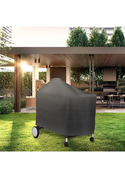 Weber 7152 Performer Deluxe 22 İnç Kömür Izgaraları İçin Izgara Örtüsü, Su Geçirmez Solmaya Dayanıklı Barbek