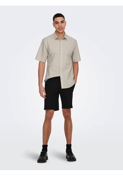 Only & Sons Onsmark Shorts 0209 Noos Erkek Şort-26606 Siyah