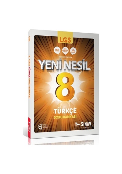 Sınav Yayınları 8. Sınıf LGS Yeni Nesil Türkçe Soru Bankası