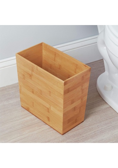 Idesign Formbu Dikdörtgen Çöp Kovası Bambu