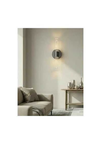 Bubbleflux Small 31 Cm Modern Tasarım Led Aplik - Duvar Lambası - Siyah - Pilli - Günışığı Siyah Pilli