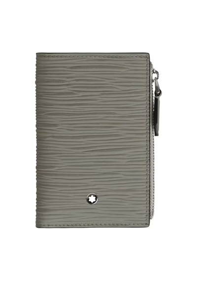 Mont Blanc Montblanc 4810 Mini Dikey 6 Kartlık Cüzdan 199346 Gri