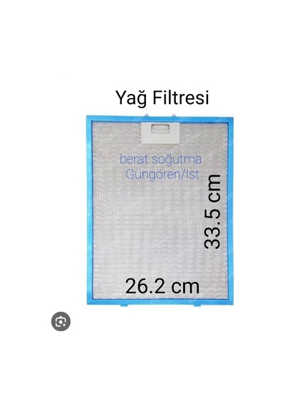 Termikel Davlumbaz Alüminyum Kaset Yağ Filtresi 26,2 X 33,5 Cm