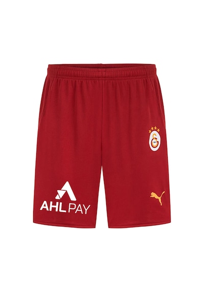 Galatasaray Puma 2024/2025 İç Saha Parçalı Profesyonel Şort 77967101 Sarı - Kırmızı