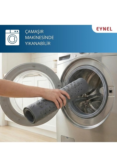 Vantuzlu Banyo Ve Duş Kaydırmazı Duşa Kabin Küvet İçi Vantuzlu Banyo Duş Paspası 35x69 Cm Gri Genel