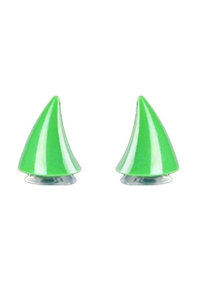 Motosiklet Kask Boynuzu Büyük Boy 7cm Yeşil