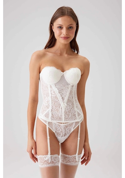 Angbutik Pierre Cardin 4039 Pisa Cinderella Balenli Destekli Büstiyer Takımı Ekru