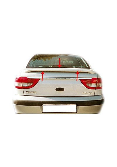 Renault Megane 1 Spoiler Bagaj Yüksek (Işıksız) Fiber 1995-2002