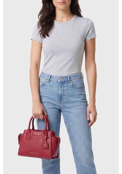 Armani Exchange Logolu Çıkarılabilir Askılı Çanta Kadın Çanta Xw002159 Af26570 U5102 Kırmızı