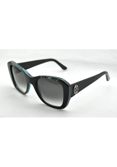 Cartier Emerald Gren Cat Eye Zümrüt Yeşil Siyah Gri Kedi Gözü Kadın Güneş Gözlüğü T8200936 Çok Renkli