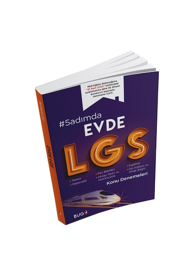 Buga Yayınları 8. Sınıf Lgs 5 Adımda Evde Soru Bankası