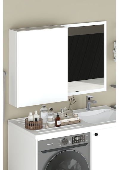 Sany Aynalı Banyo Dolabı, Banyo Üst Dolabı Beyaz