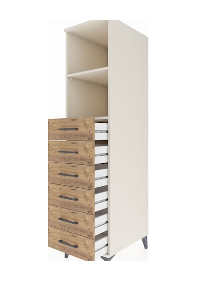 Kronos Dolap 2 Raflı 6 Çekmeceli 44x59x182 Aytaşı-çam Aytaşı