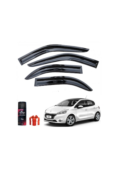 Caraks Peugeot 208 Mügen Cam Rüzgarlığı 2012-2019 Arası 4'lü Takım + Koku