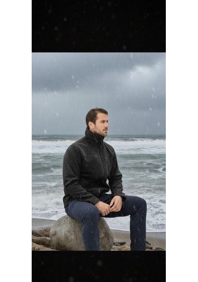 Luxic Core Erkek Siyah Kapüşonlu Softshell Mont Su Ve Rüzgar Geçirmez Outdoor Günlük Kullanım