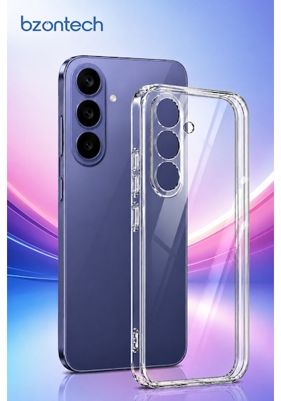 Samsung Galaxy S26 Fe Uyumlu Kılıf Şeffaf Kamera Korumalı 3d