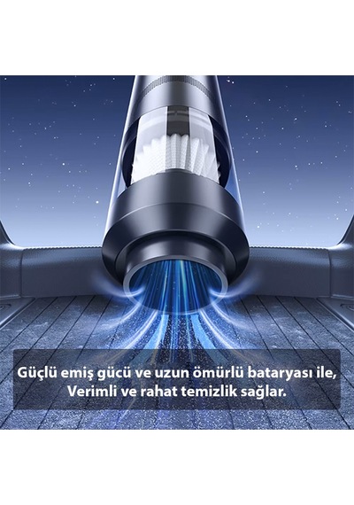 Ally Elektrikli Araç Süpürgesi - Araba Süpürgesi - Oto Süpürge - Mini Süpürge St-6675c
