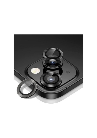 Apple Uyumlu iPhone 14 Mercek Lens Kamera Koruyucu SİYAH