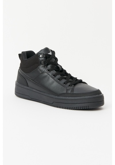 Ac&co / Altınyıldız Classics Erkek Siyah Kışlık Rahat Taban Spor Sneaker Siyah
