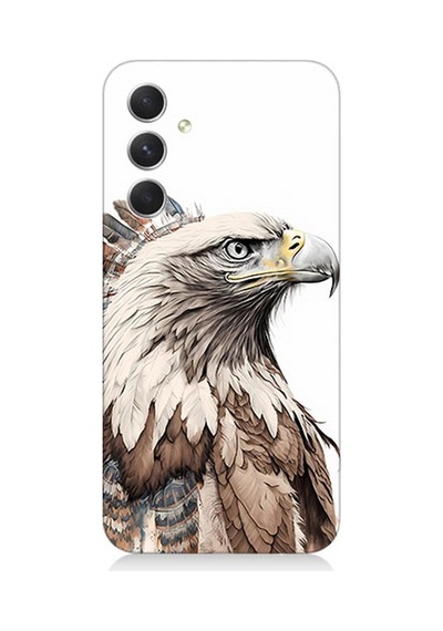 Samsung Galaxy A54 Uyumlu Silikon Kılıf Savaşçı Kartal