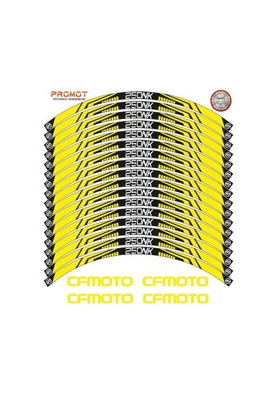 Cfmoto 250nk Uyumlu Jant Şeridi Model 6 Diğer
