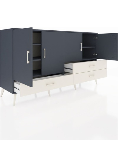 Hyperion Konsol 5 Raflı 3 Çekmeceli 4 Kapaklı 176x44x99 Antrasit- Antrasit-antrasit/aytaşı Hyperion Konsol 5 Raflı 3 Çekmeceli 4 Kapaklı 176x44x99 Antrasit- Antrasit-antrasit/aytaşı