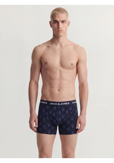 Jack & Jones Jack&jones Jacdale Smiley Trunks 3'lü Erkek Boxer 12301230 Çok Renkli