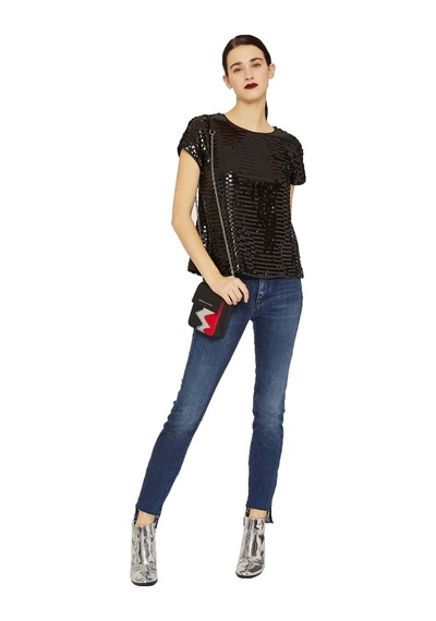 Armani Exchange Bayan Bluz 6Zyh16 Ynfnz 1200-Siyah