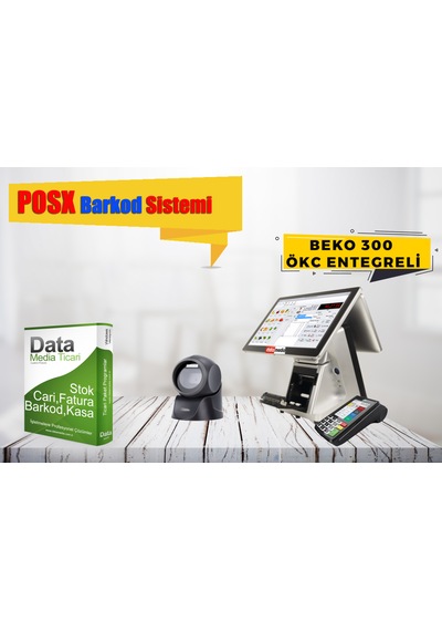 Data Media Posx Yazarkasa Entegreli Hızlı Satış Barkod Programı
