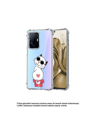 Samsung Galaxy A26 İle Uyumlu Coolcat Baskılı Şeffaf Köşe Korumalı Antişok Kılıf