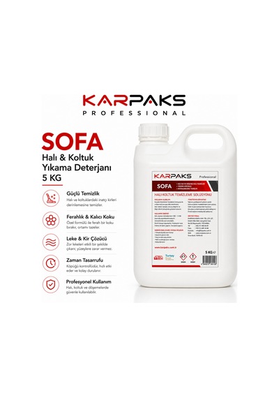 Sofa Halı Ve Koltuk Yıkama Deterjanı 5 Kg Tekli