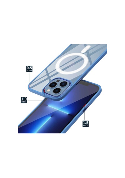 Apple iPhone Uyumlu 12 Pro Max Wireless Şarj Özellikli Frm Krom Magsafe Silikon Kılıf lavendery Gra