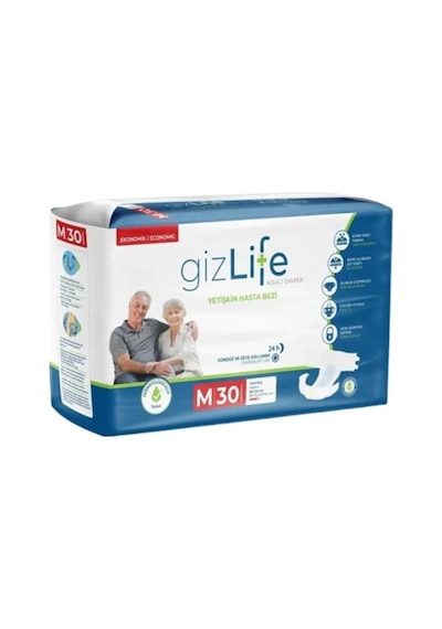 Gızlıfe Yetişkin Hasta Bezi Bel Bantlı Orta Boy Medium 120'li M