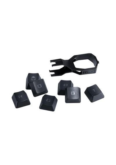 Rog Pbt Çift Kalıplı Tuş Başlığı Seti, Rog Rx Optik Mekanik Anahtarlar İçin, Siyah, 123 Tuş, Tuş Çektirmesi Dahil
