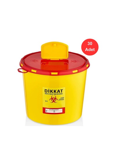 Atık Kovası 5 Litre X 30 Adet - Güvenli Ve Dayanıklı