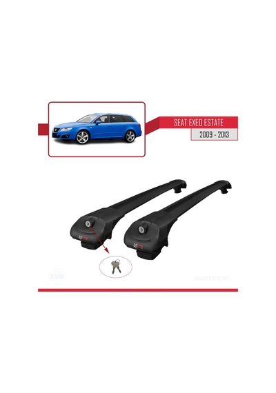 Seat Exeo 3r9 2009-2013 Arası İle Uyumlu Ace-1 Ara Atkı Tavan Barı Siyah