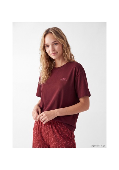 LC Waikiki Alıta Cıty Farkıyla Lcw Dream Kırmızı Penye Baskılı Kısa Kollu Kadın Pijama Takım Kirmizi - 929595021 Kirmizi LC Waikiki Alıta Cıty Farkıyla Lcw Dream Kırmızı Penye Baskılı Kısa Kollu Kadın Pijama Takım Kirmizi - 929595021 Kirmizi