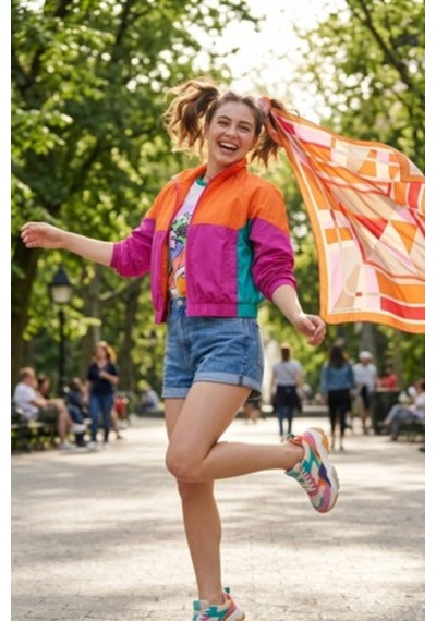 United Colors Of Benetton Flora Bandana/fular -1017-47 47 Şeftali