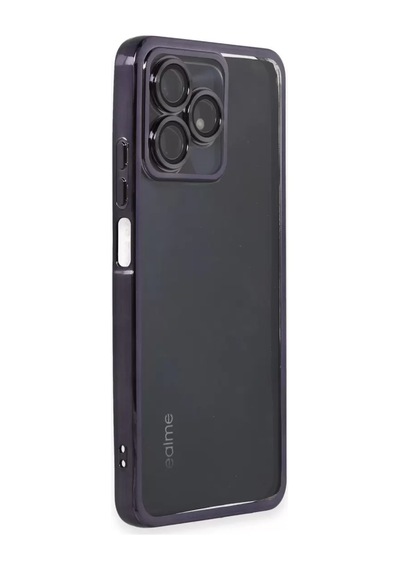 Newface Realme C53 Kılıf Razer Lensli Silikon - Mor Belirtilmemiş