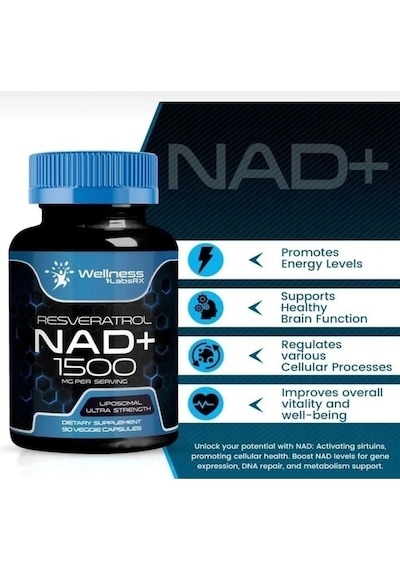 Wellnees Labs Nad + Resveratrol 1500 Mg 90 Kapsül- Usa Menşei.ithal-dmmedicine'den