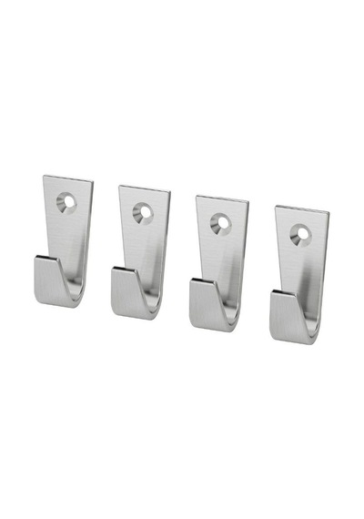Ikea Blecka Banyo Askısı 4 Kancalı 4'li 4.9 X 2.5 Cm Krom