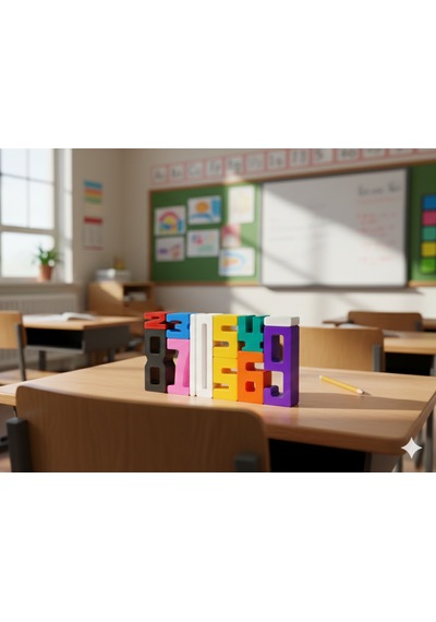 Montessori Sayı Blokları Okul Öncesi Eğitici Matematik Oyuncağı, Stem, Motor Ve Zeka Gelişim
